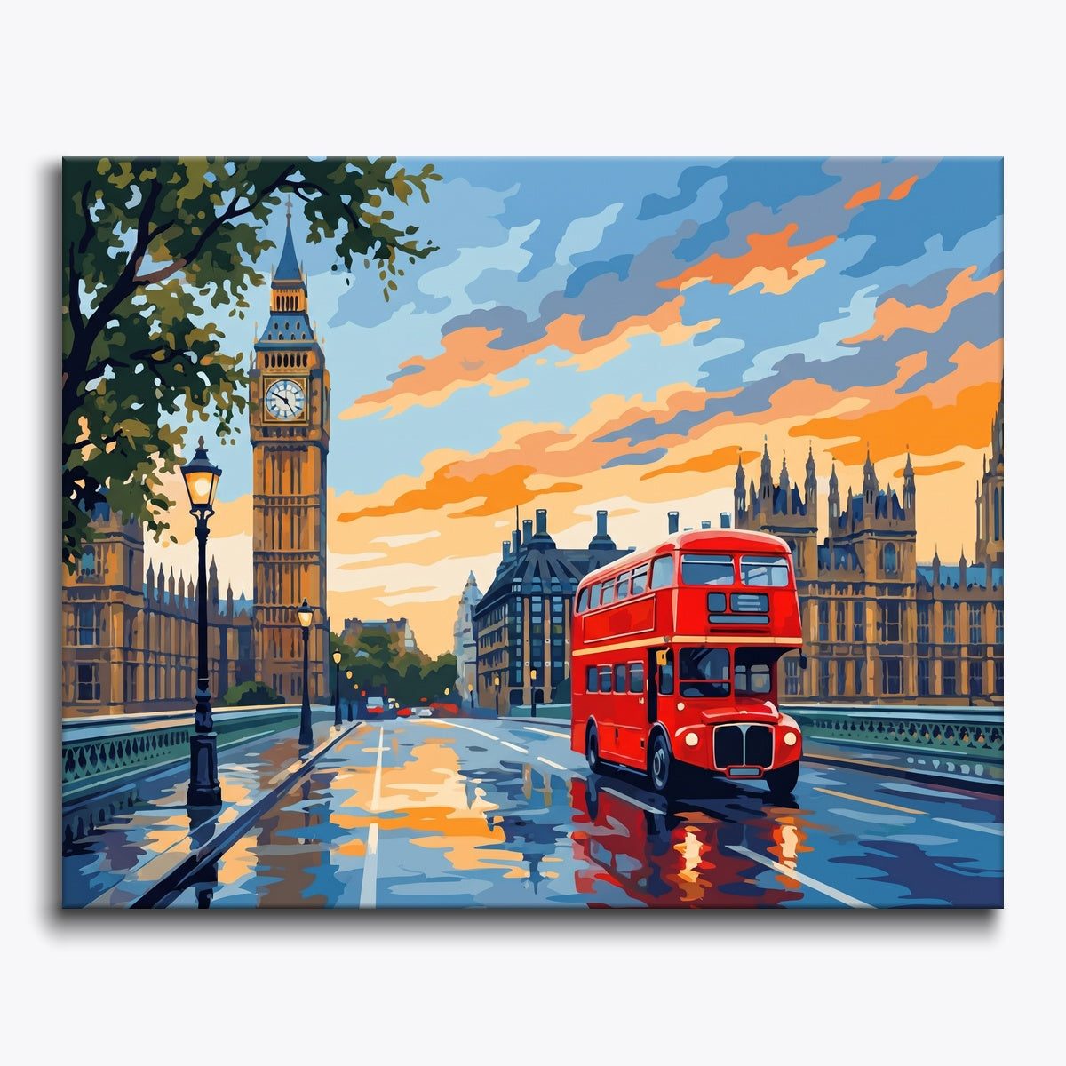 London Bus Sunset