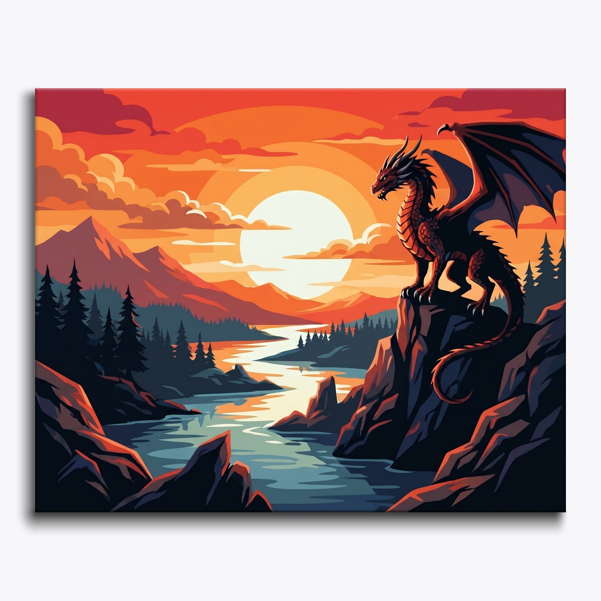 Majestic Dragon Sunset