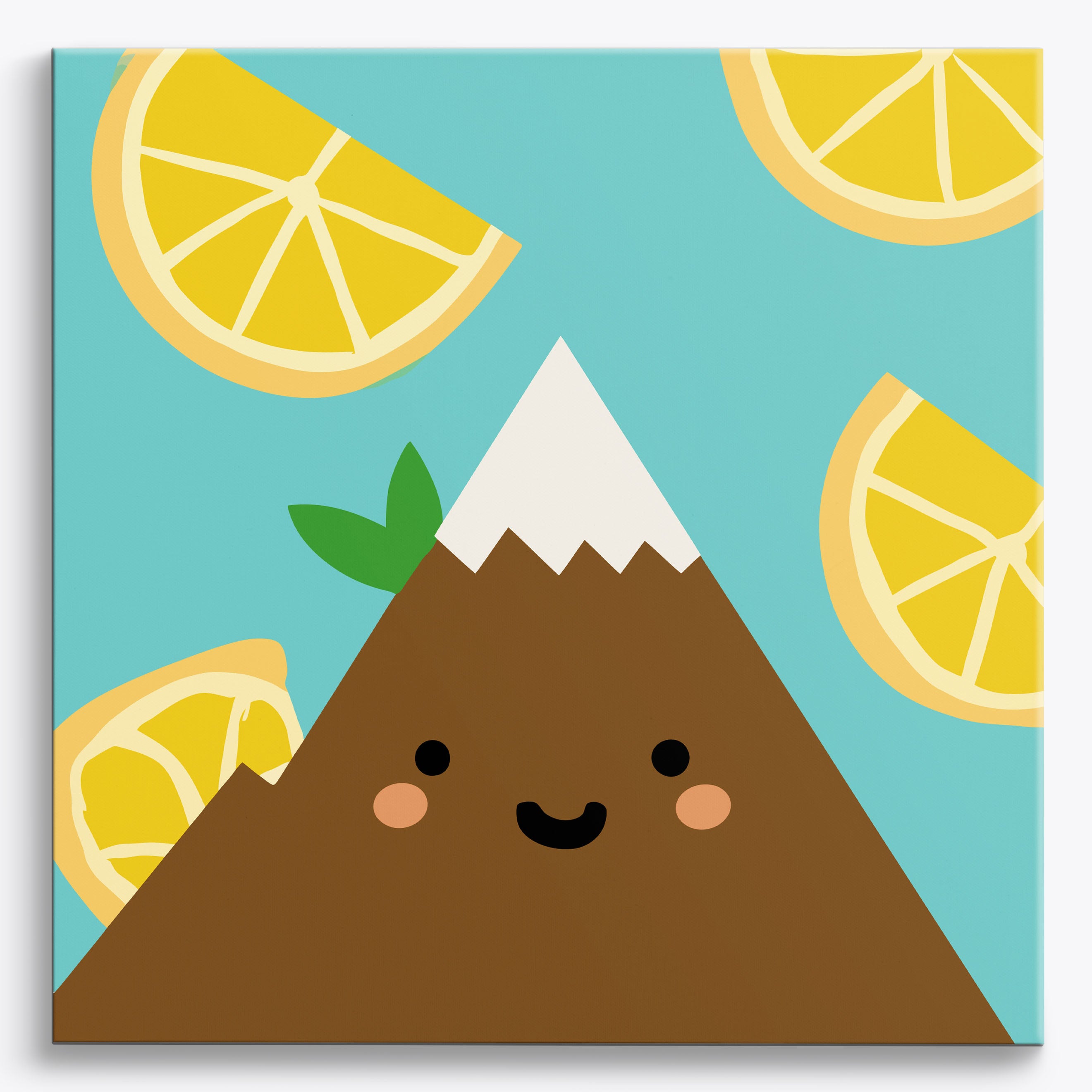 Minty Grin No Frame / 40x40cm