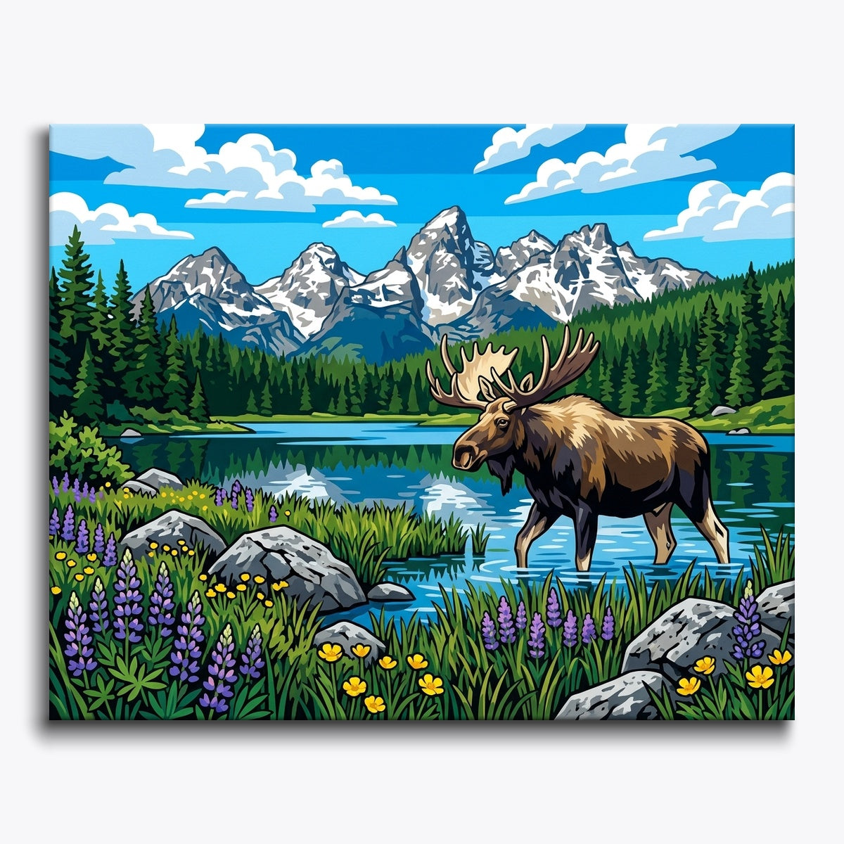 Moose by Lake