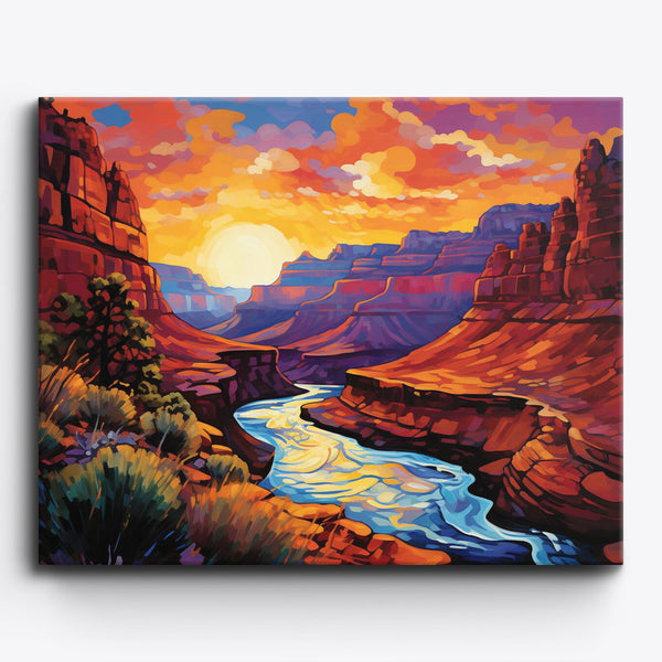 【爆買い！】 morning_canyon_hues_grande.jpg 絵画