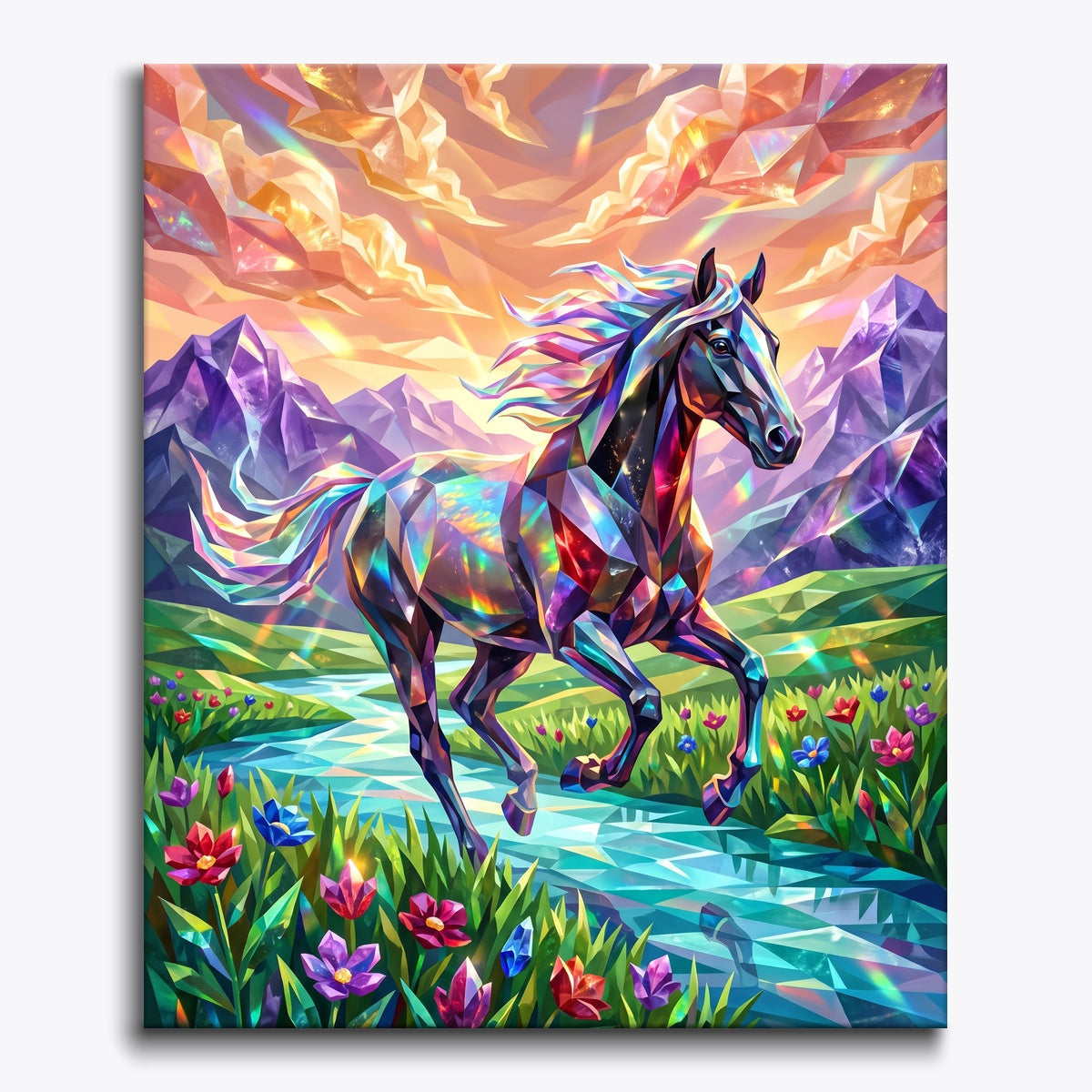Obsidian Rainbow Stallion