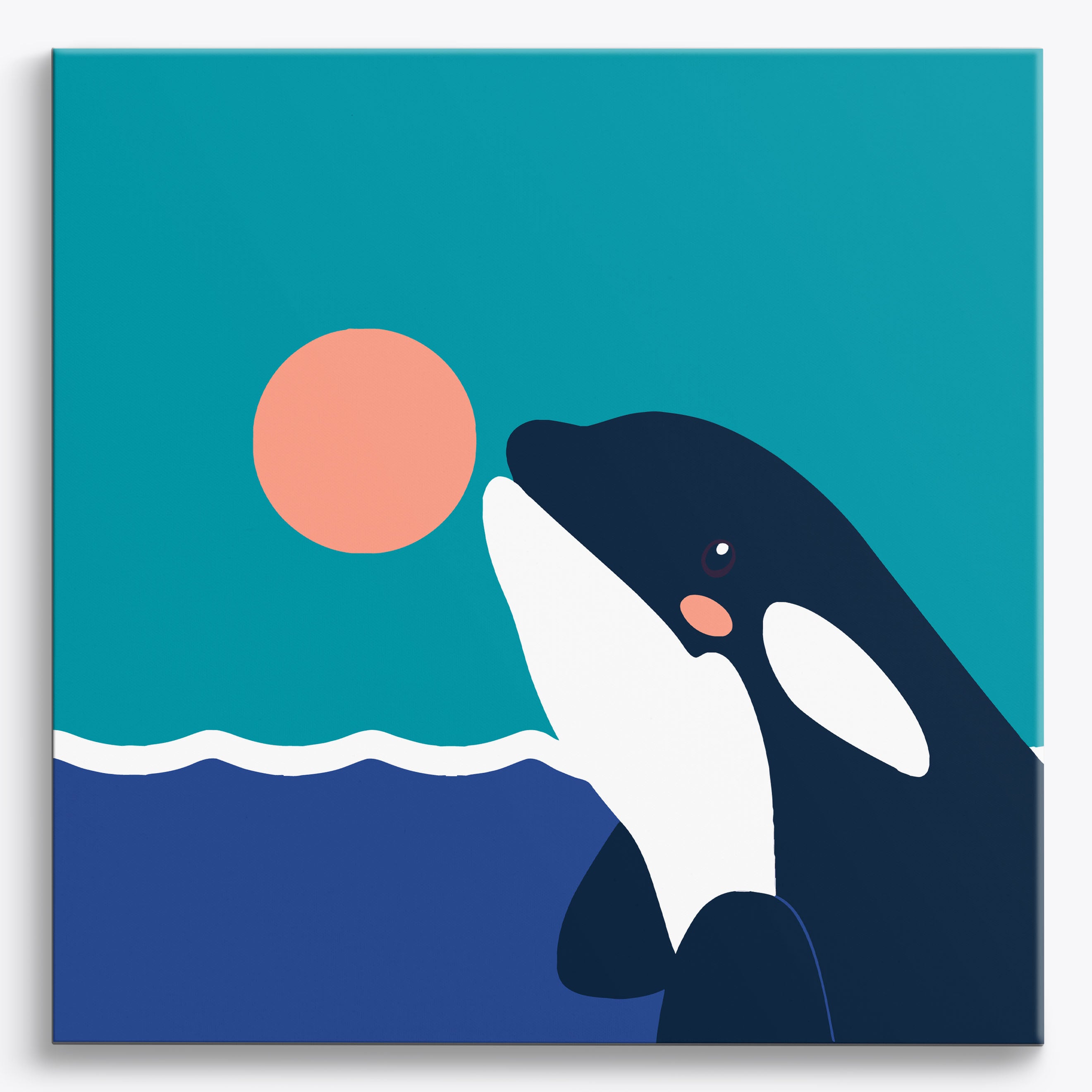 Orca's Peach Boost No Frame / 40x40cm