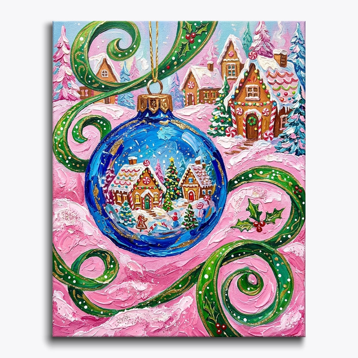 Ornament Gingerbread Village