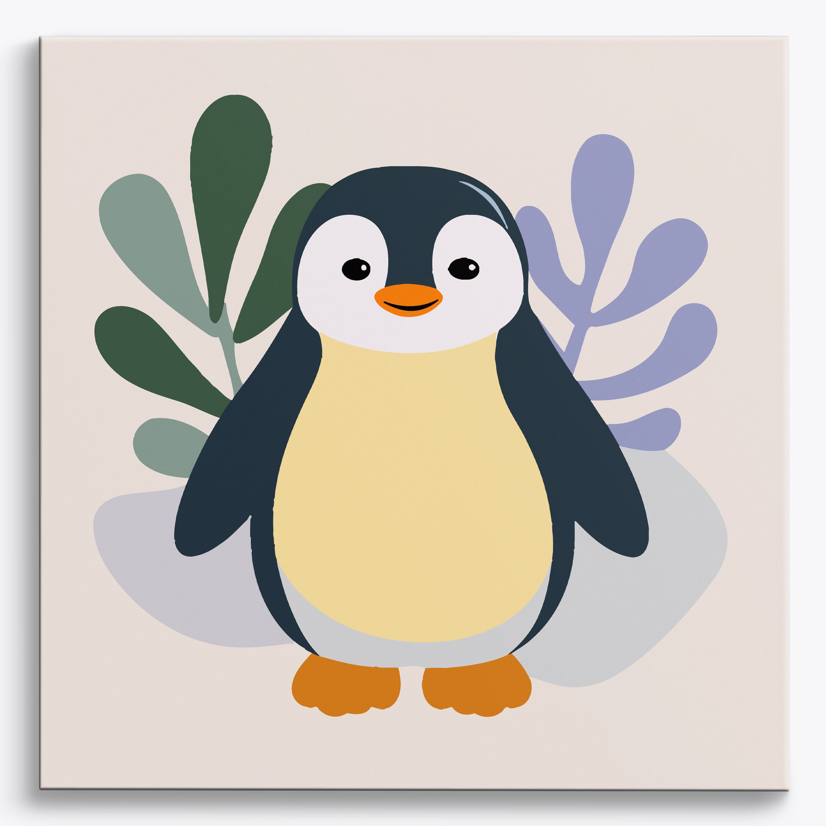 Penguin Playtime No Frame / 40x40cm
