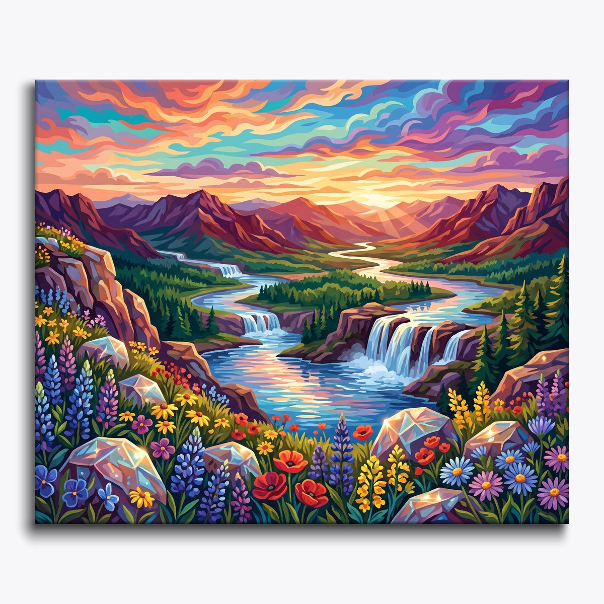 Prismatic River Valley