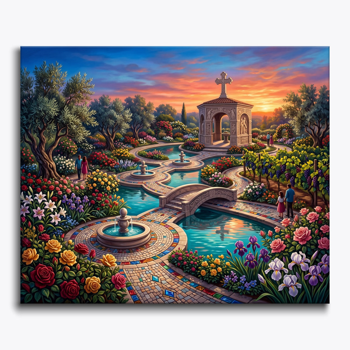 Rosary Fountain Path