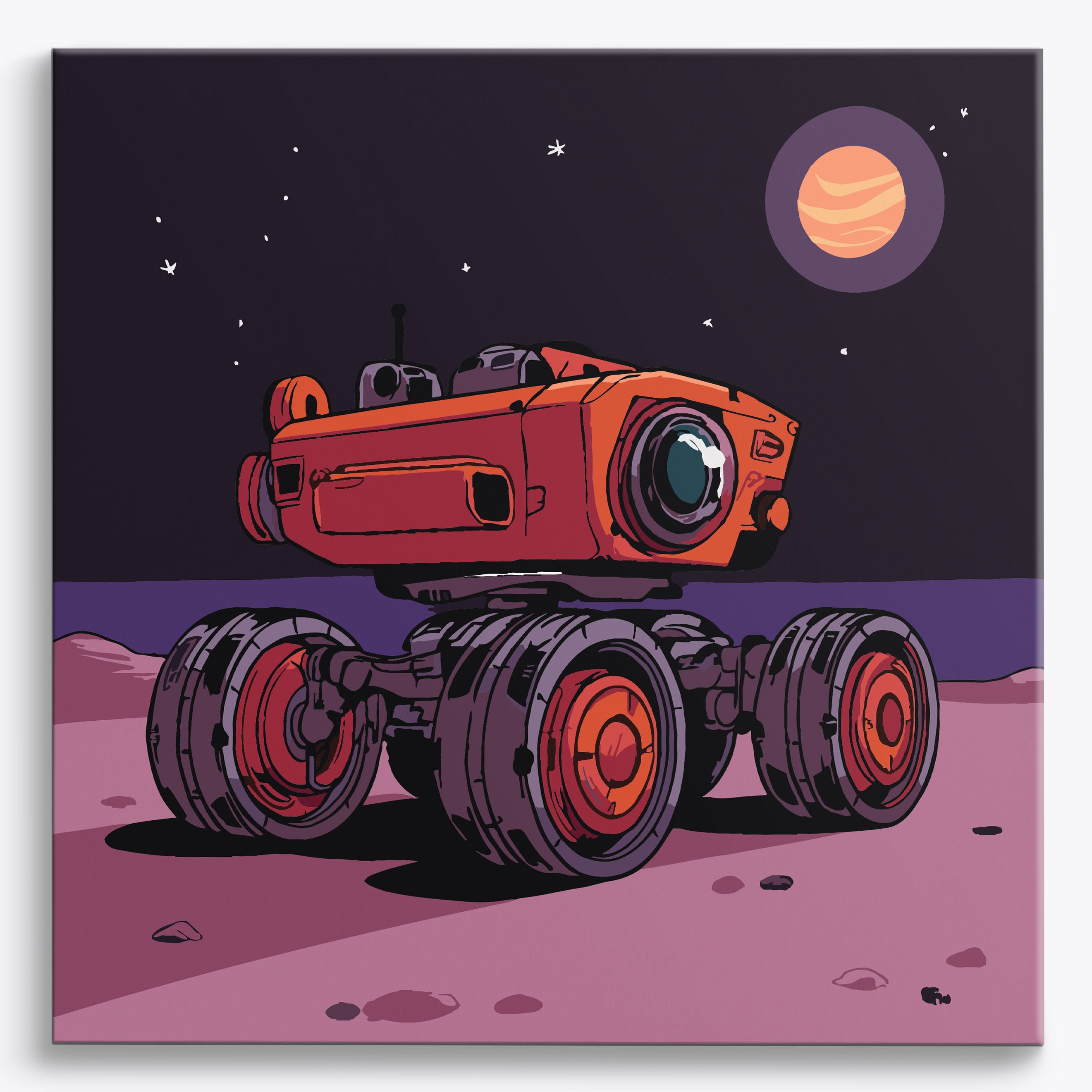 Rover's Red Journey No Frame / 40x40cm