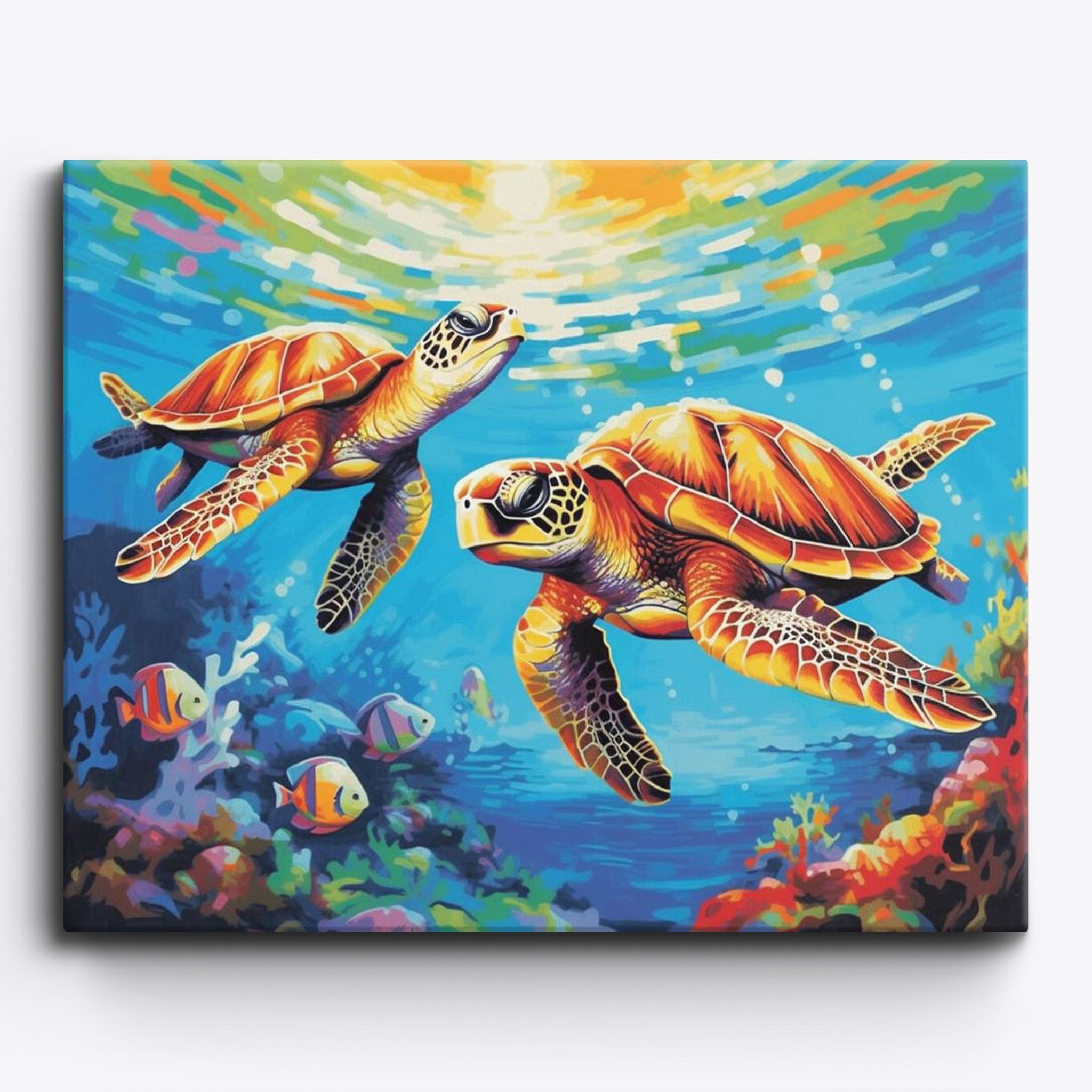 Sea Turtles | Paint by Numbers Kit by Craftoria