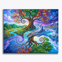 Seasons in a Single Tree