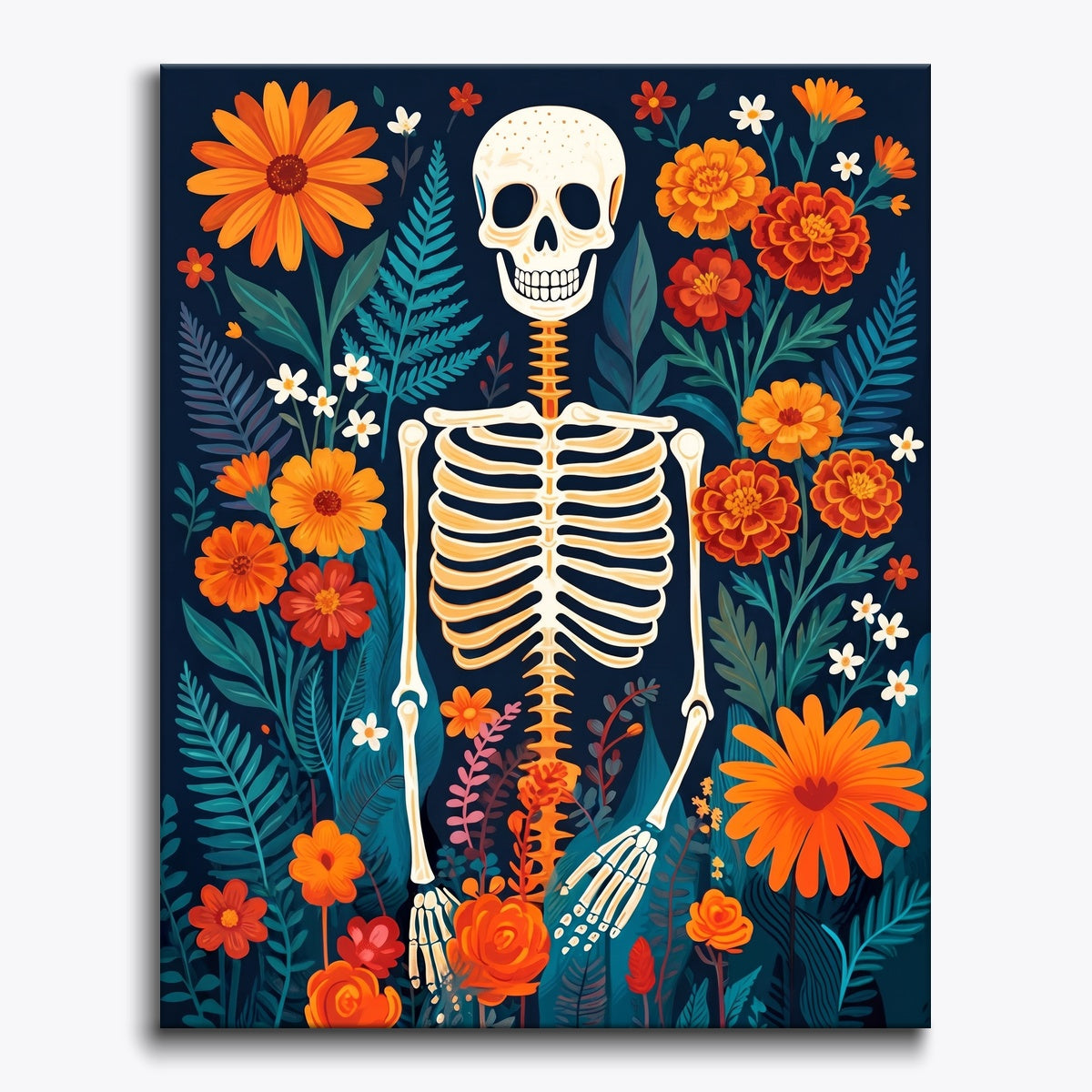 Skeleton Floral Display