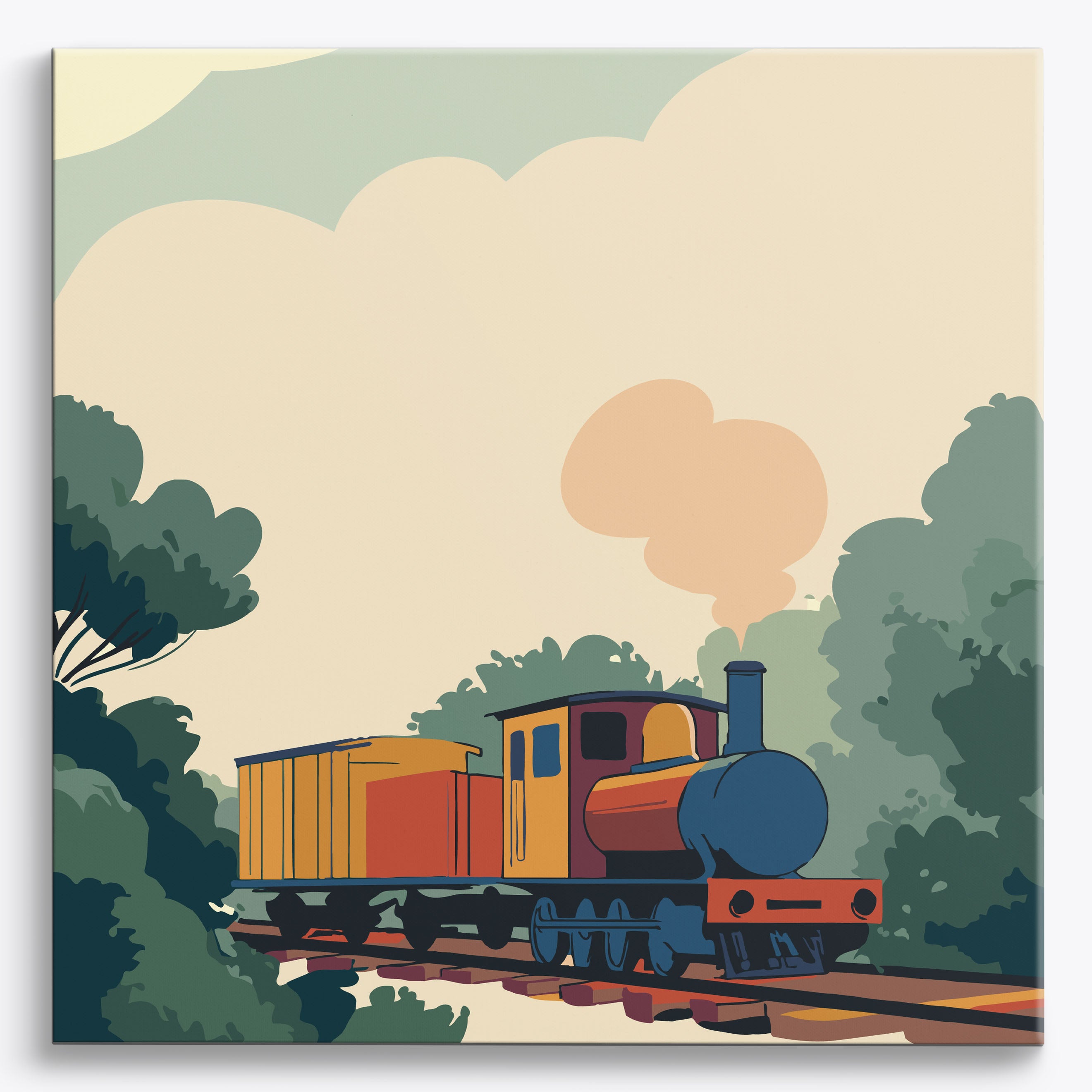 Sunny Hill Locomotive No Frame / 40x40cm