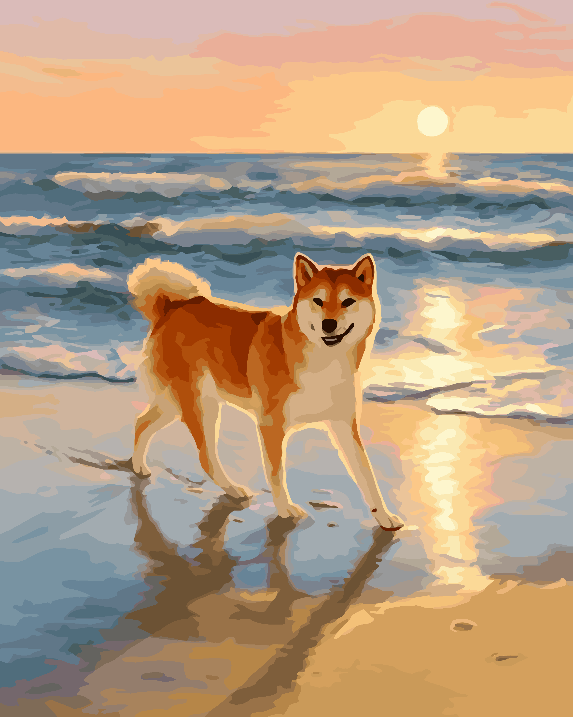 Sunset Shiba Shores