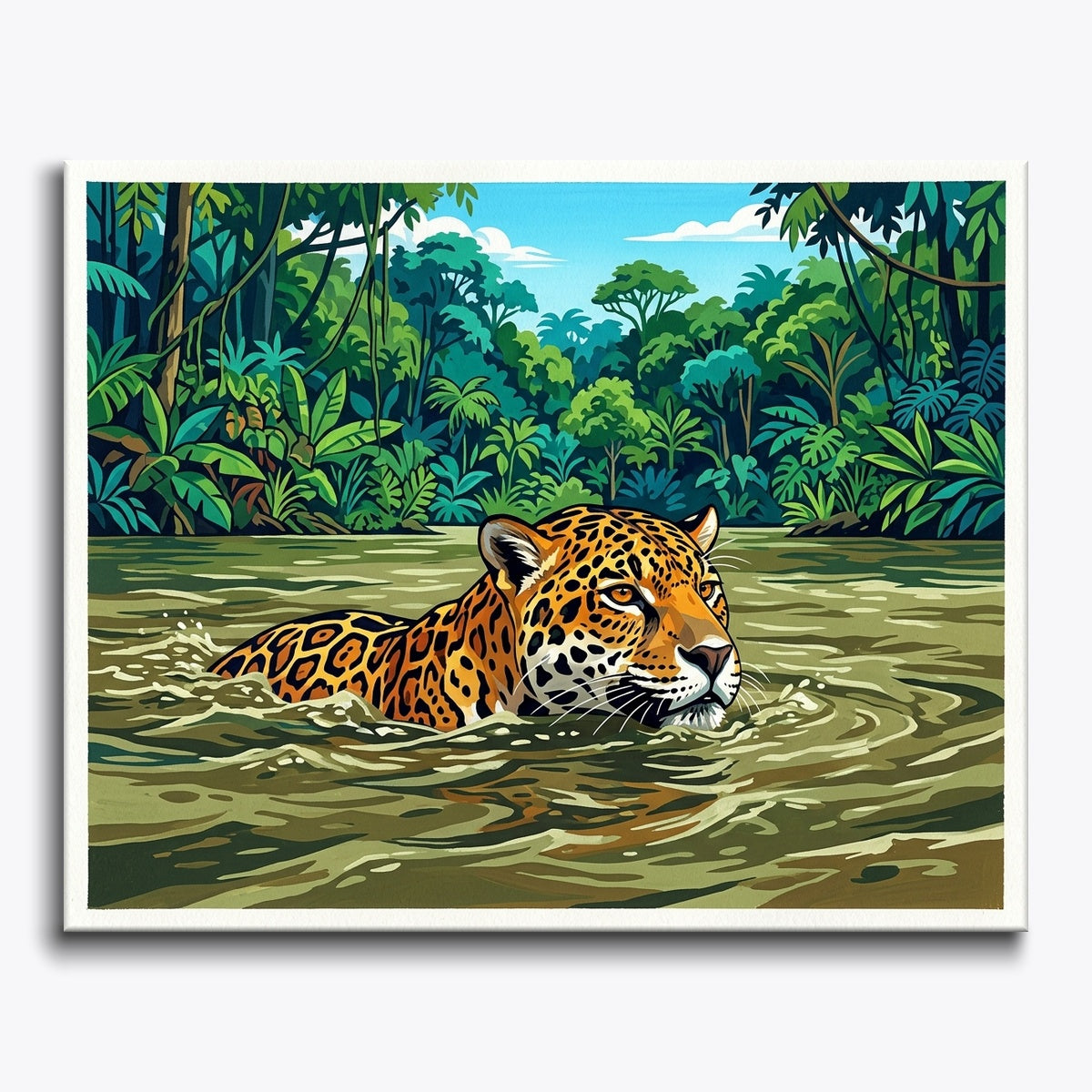 Swimming Jaguar