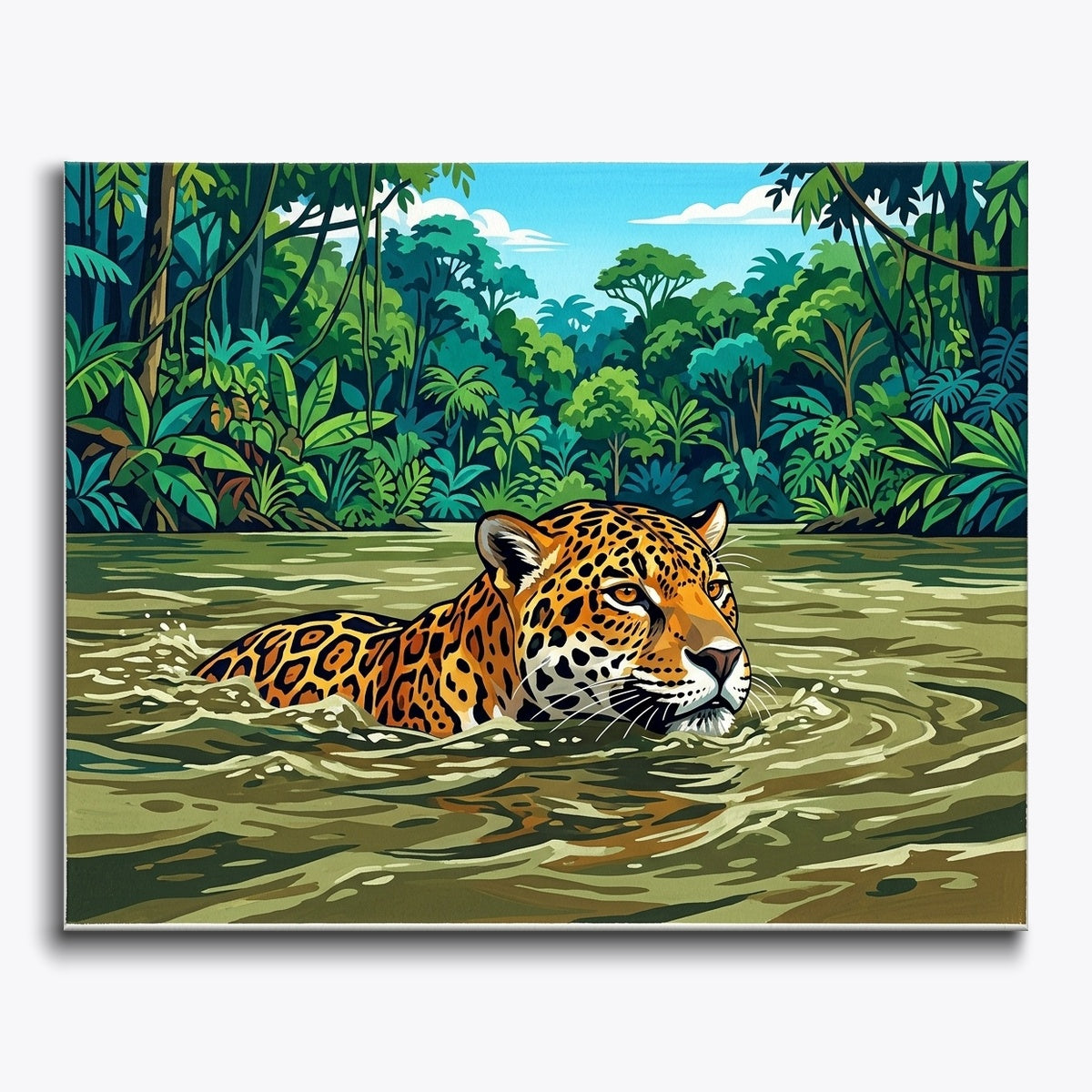 Swimming Jaguar