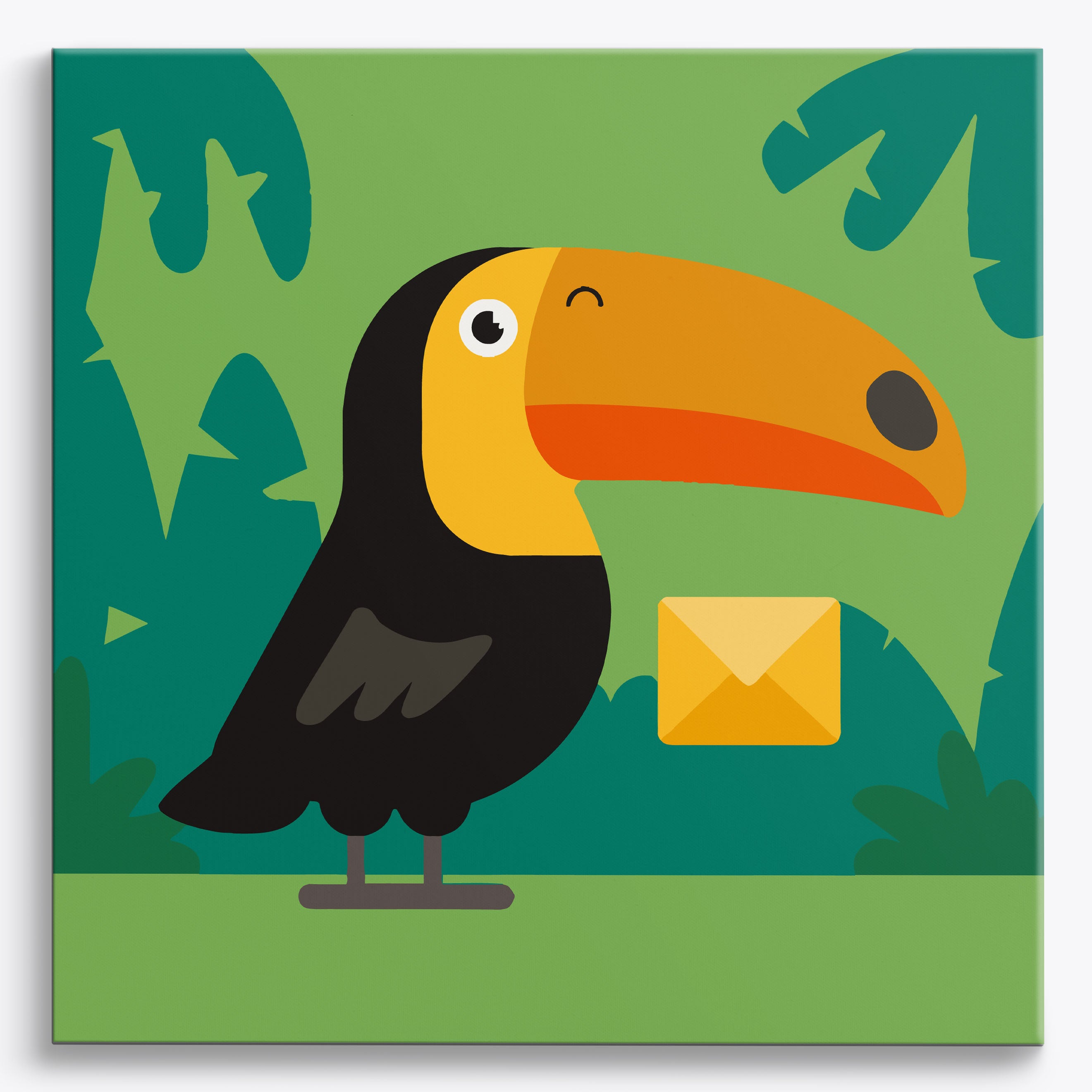 Toucan's Mint Message No Frame / 40x40cm