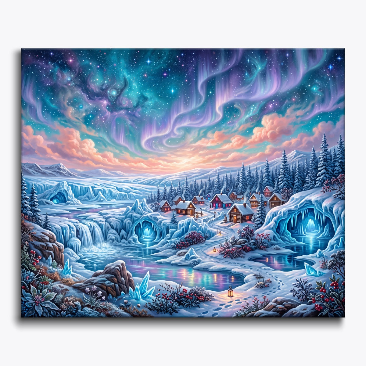 Turquoise Glacier Lights