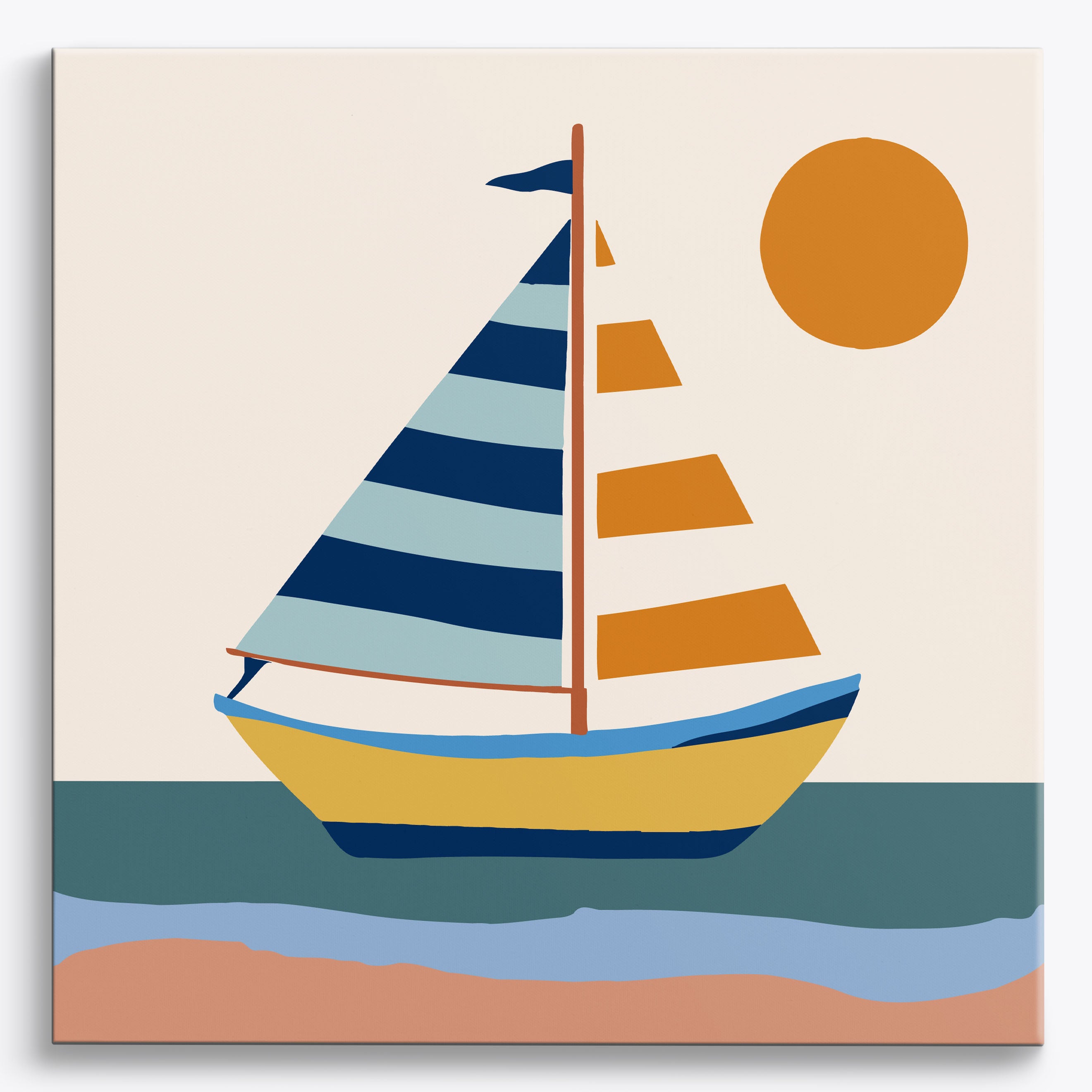 Turquoise Odyssey No Frame / 40x40cm