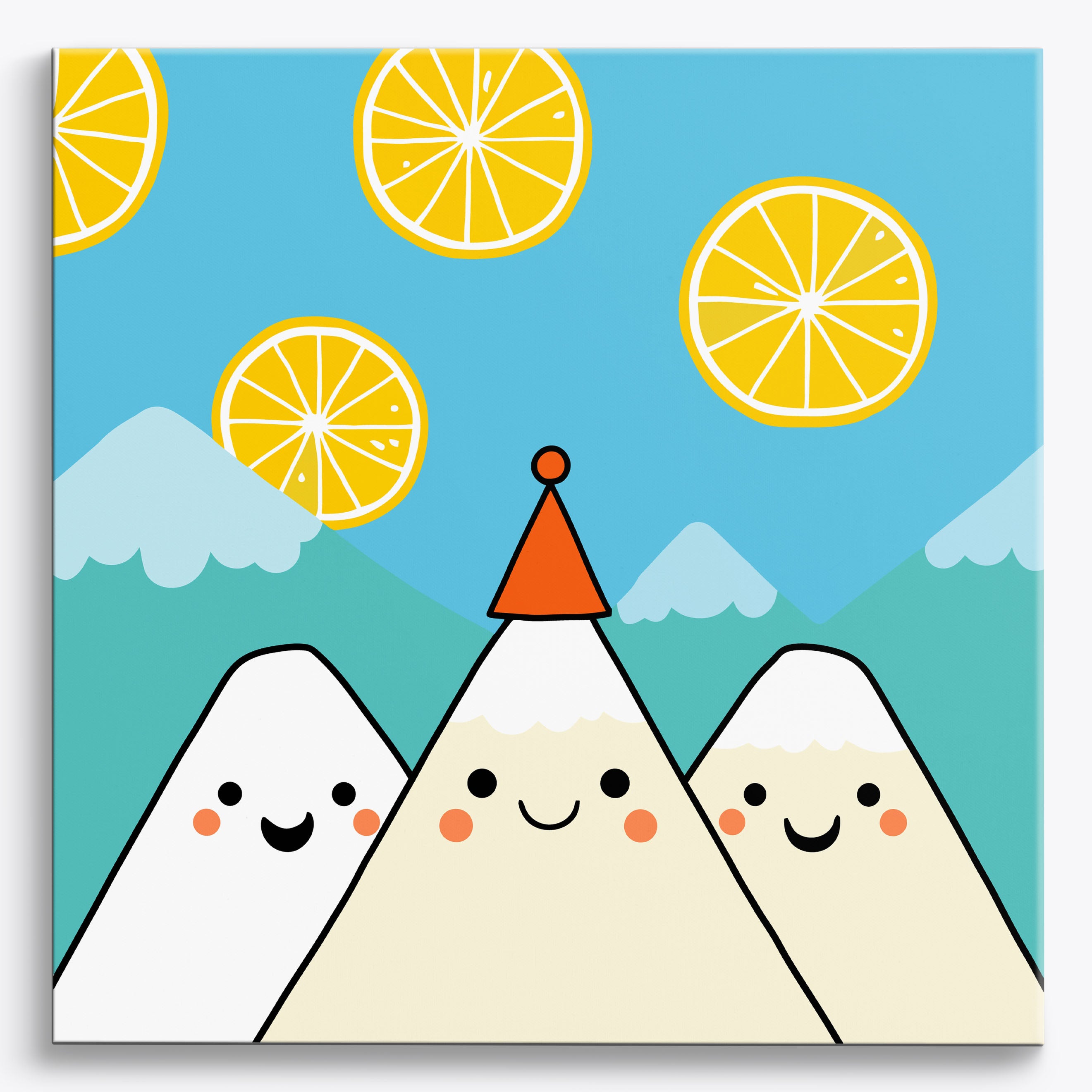 Vanilla Trio Peak No Frame / 40x40cm