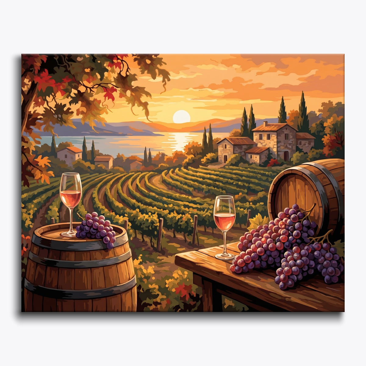 Vineyard Sunset View