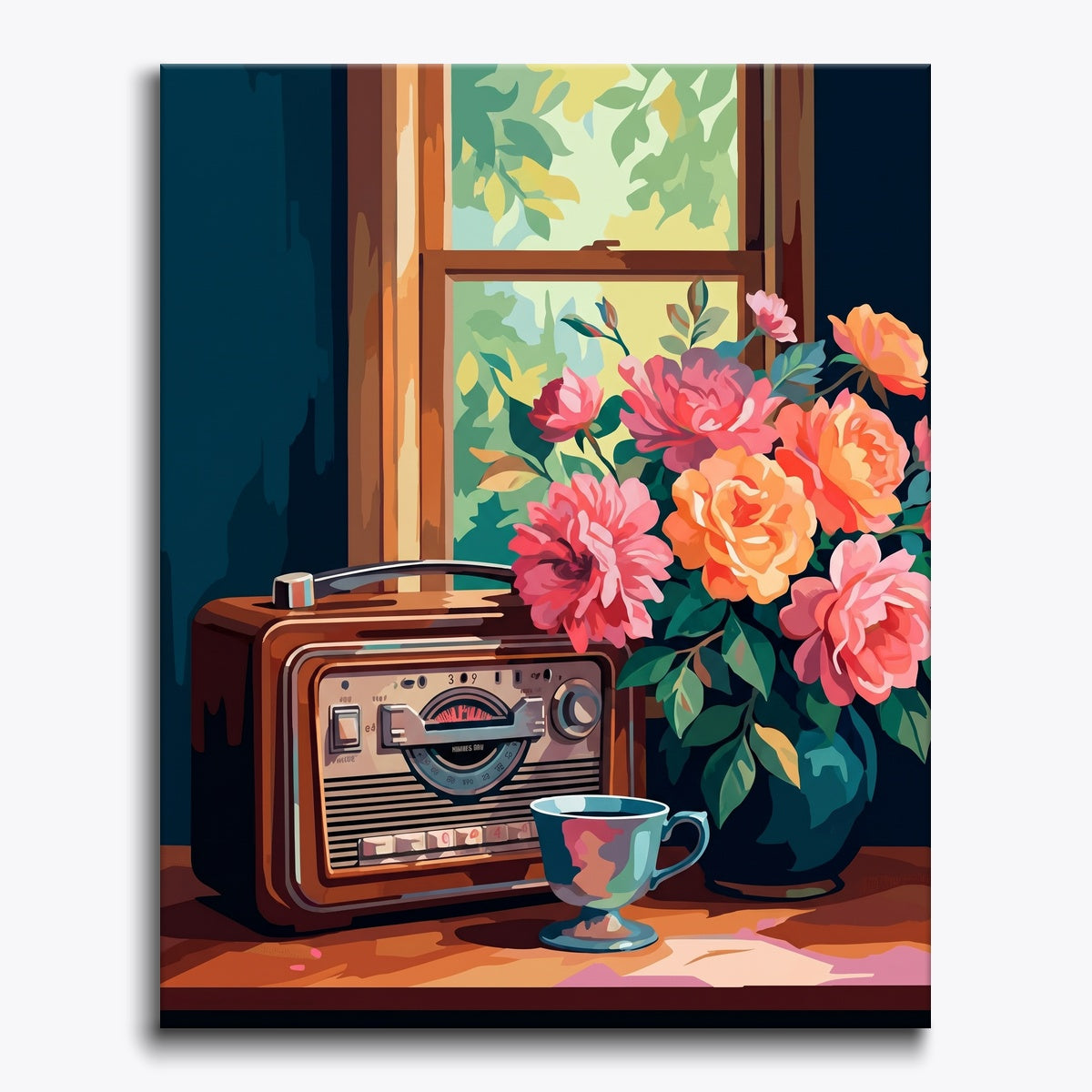 Vintage Radio Flowers
