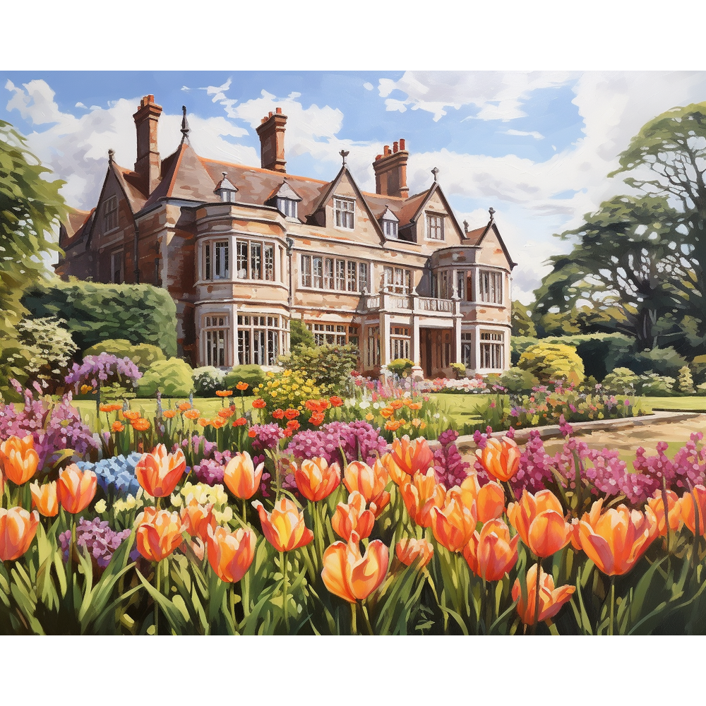 English Gardens | Paint by Numbers Kit by Craftoria